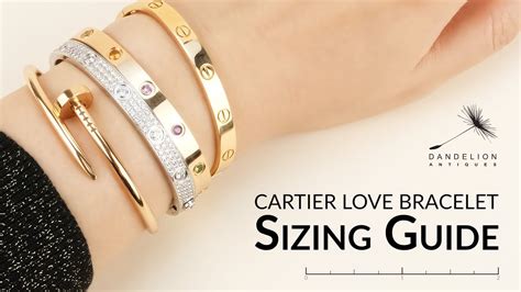 size 19 cartier love bracelet|cartier love bracelet dimensions.